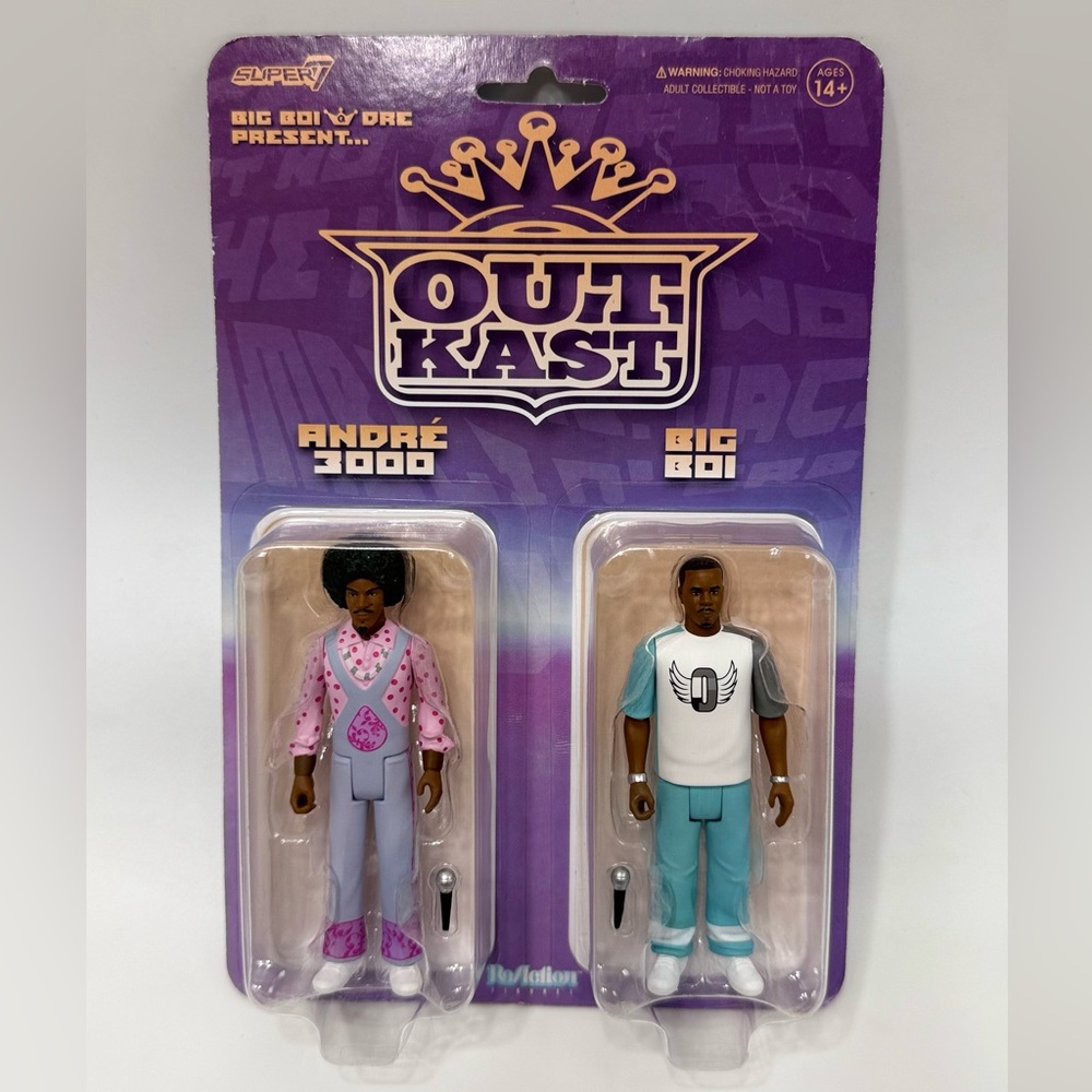 Outkast Action Figures Set - Purple, White, Black